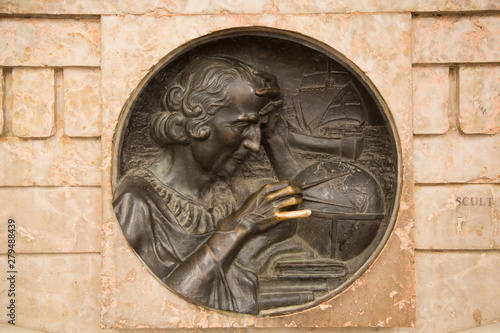 Cristogfer Columbus monument at Torino, Italy