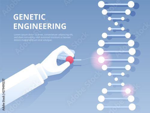 Genetic engineering. Gene editing tool CRISPR CAS9