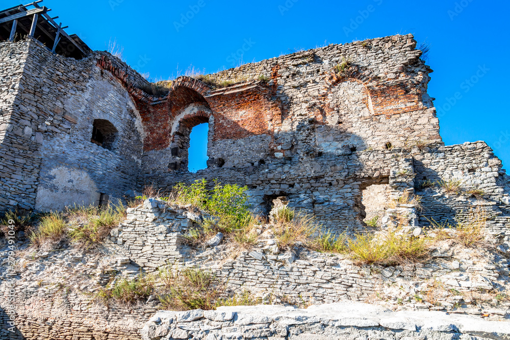 Old ruins of the Deva Citadel in Hunedoara County, Transylvania, Romania