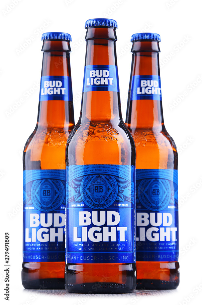 Bottles of Bud Light beer Stock Photo | Adobe