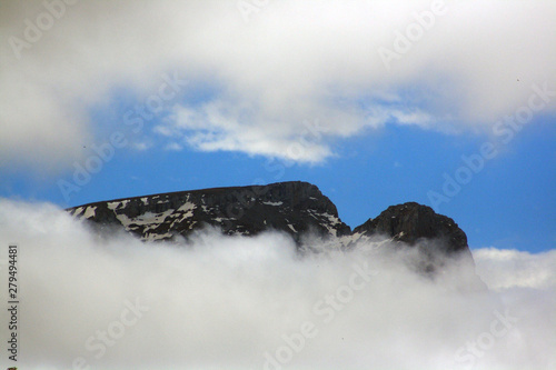 Caucasus. Daryal gorge. Mountain Dining. photo