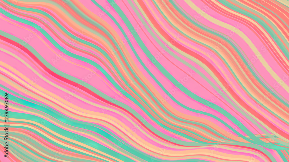3d illustration, abstract geometric backgrounds, multicolour independent lines 3d illustration, abstract geometric backgrounds, multicolour independent lines