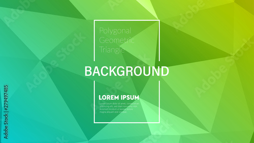 Polygonal geometric triangle background. Low poly triangles mosaic. Crystals backdrop for your design. Vector template pattern for web, presentations and prints. Abstract wallpaper.