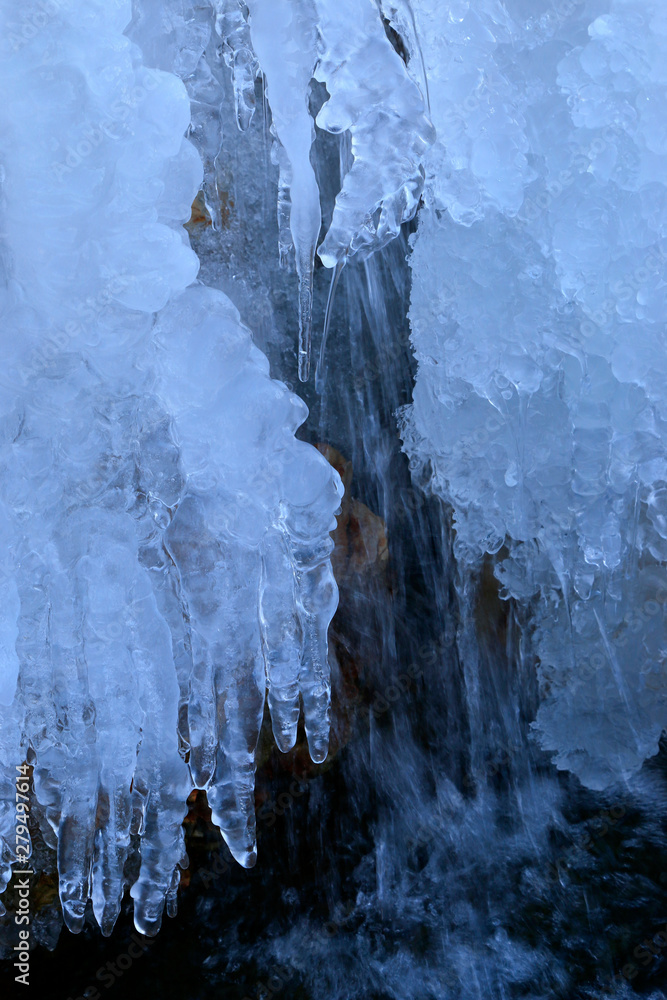 icicles in the nature
