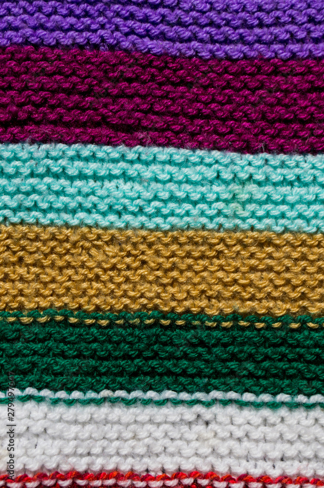 Bunte Wolldecke Bunte Wolldecke