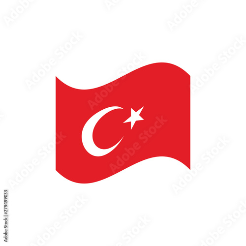 vector illustration of Turkey flag sign symbol
