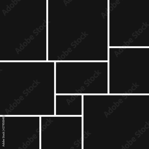 Vector collage frames for photo.