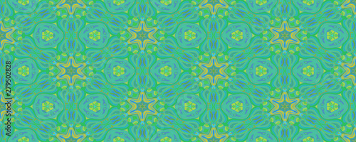 3d illustration kaleidoscope batik pattern 19