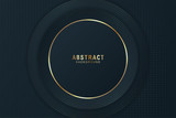 DARK AND GOLD. Fluid abstract background with space for text, elegant color and shape. Usable for background template. 