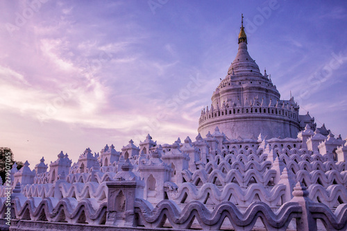 Photography Hsinbyume pagoda in Mingun, Myanmar