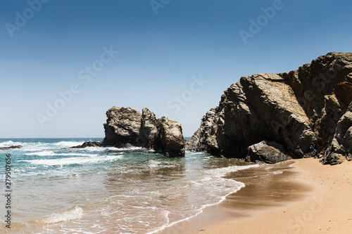 Praia dos Buizinhos beach in Porto Covo, Portugal