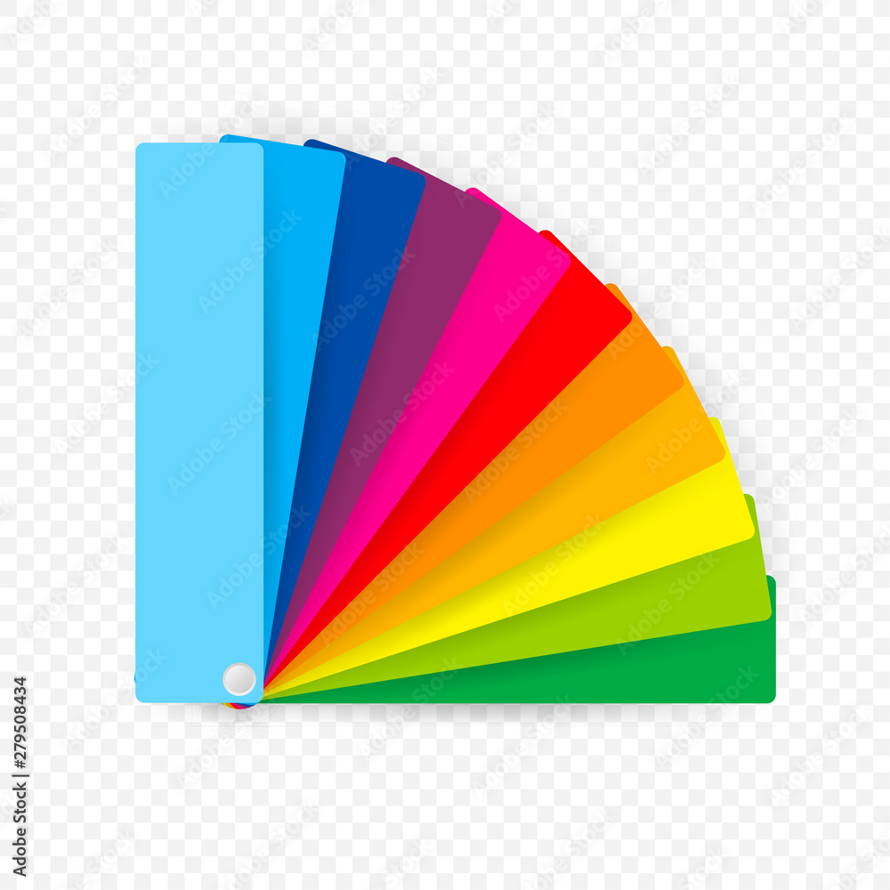 Color palette guide on transparent background Stock Vector | Adobe Stock