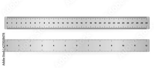 30cm Measure Tape ruler school metric measurement. Metric ruler.