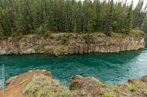 The Mileys Canyon at Whitehorse in Canada photo