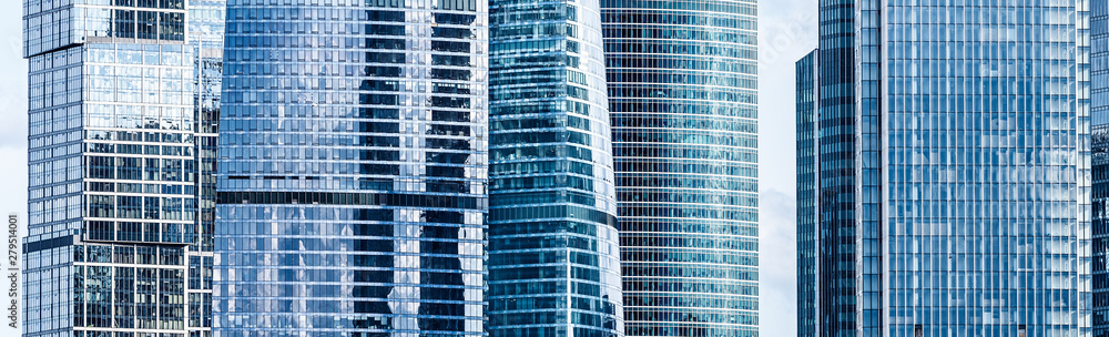 Modern skyscraper buildings in Moscow, Russia Modern skyscraper buildings in Moscow, Russia