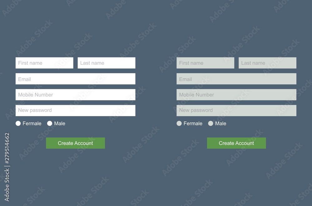 Website elements. Login, Registration - vector Website elements. Login, Registration - vector