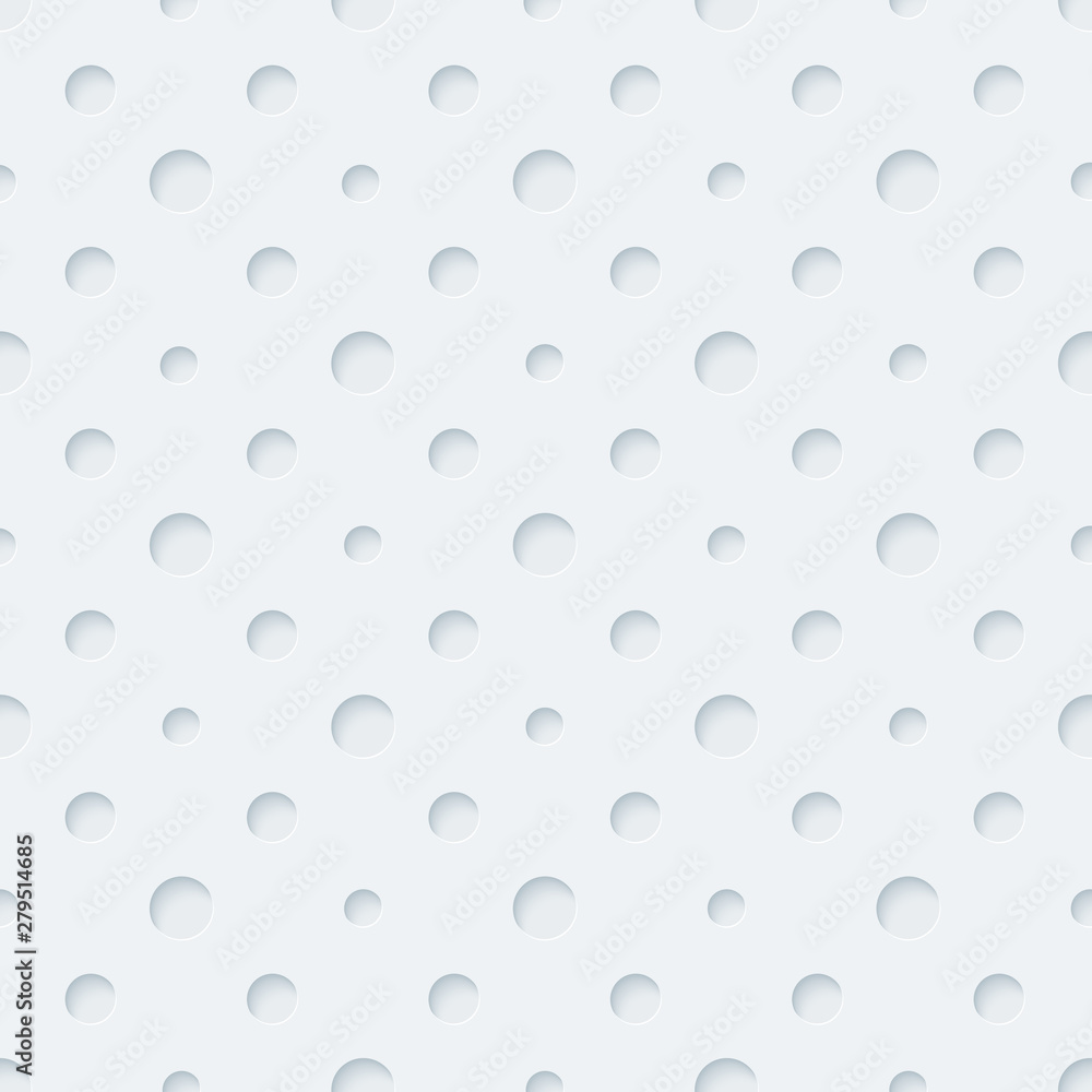 Polka Dots light perforated paper.