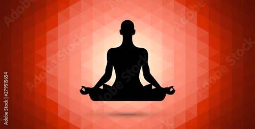 meditazione, yoga, fiore di loto