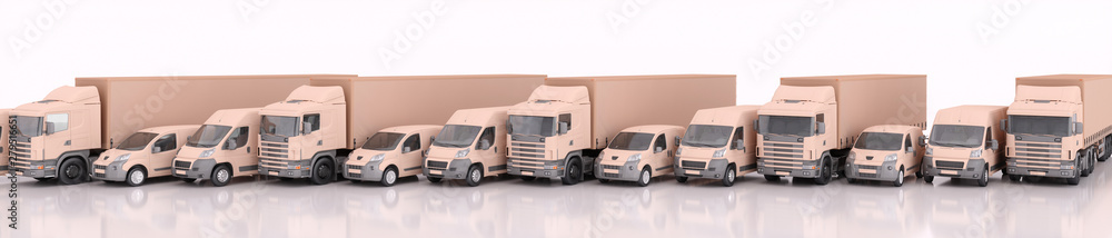international shipping and delivery of goods, 3d illustration