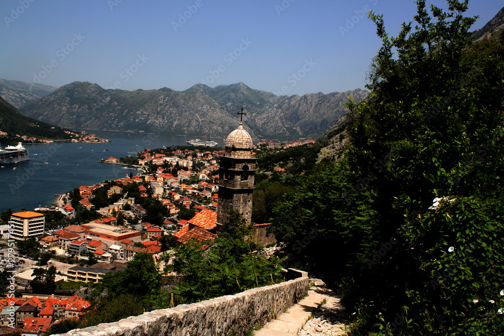 view of old town in montenegro