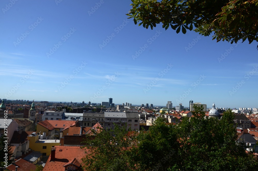 Zagreb (Croatie) : Panorama sur la vieille ville