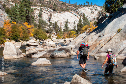 Canvastavla Canyoneering Hikers Cross Kern River