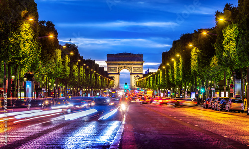 Illuminated Champs Elysee photo