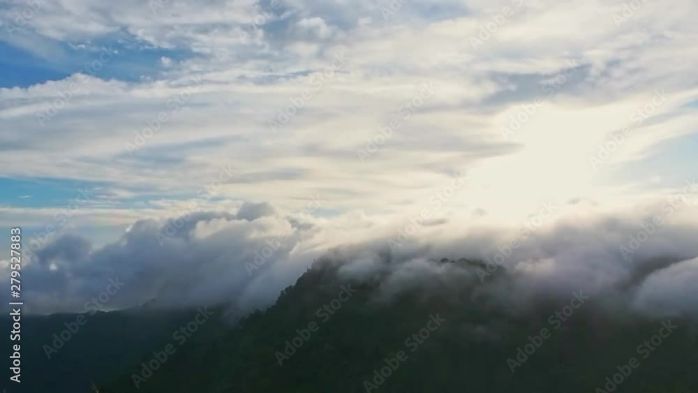 Time lapse clouds moving over mountain. Foggy morning landscape and ray of sunlight at Phu Tub Berk, Phetchabun, Thailand. It’s extremely popular vacation spot for it's refreshing cool climate. Time lapse clouds moving over mountain. Foggy morning landscape and ray of sunlight at Phu Tub Berk, Phetchabun, Thailand. It’s extremely popular vacation spot for it's refreshing cool climate.
