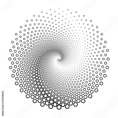 Design spiral dots backdrop
