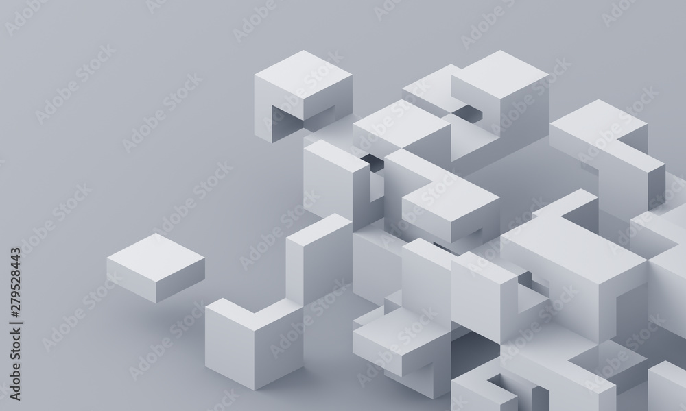Abstract 3d render, modern background design with geometric shapes Abstract 3d render, modern background design with geometric shapes
