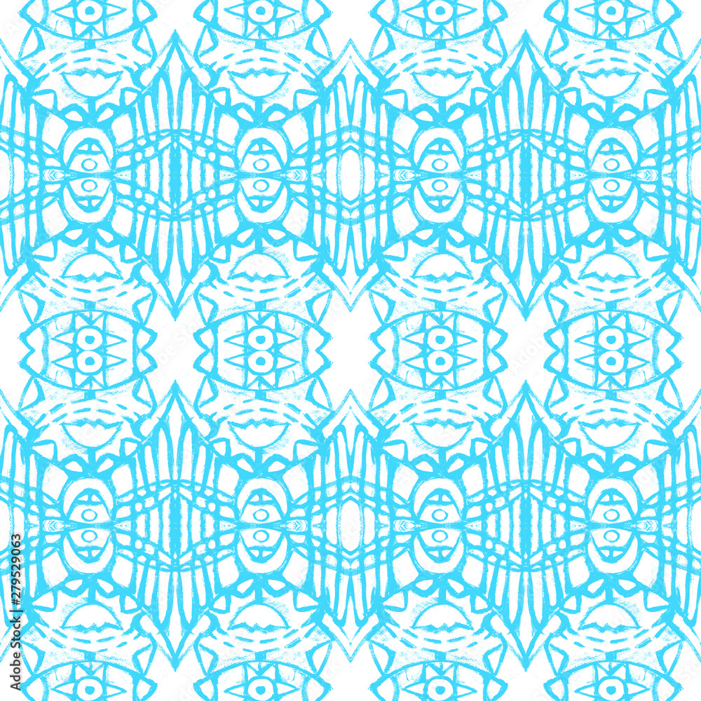 Monochrome graphics on a white background. Seamless pattern. Geometric abstract shape.