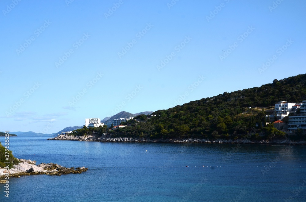 Croatie : Vue sur la mer Adriatique depuis Dubrovnik