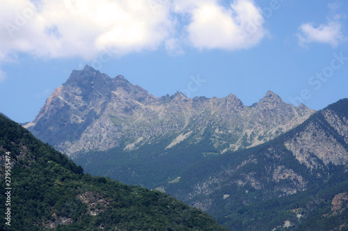 The mountains of the alps of the Aosta Valley - Italy © francovolpato