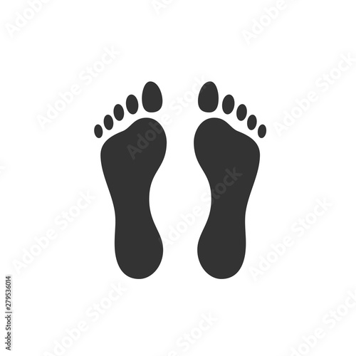 Footsteps icon template color editable. Shoes Footsteps symbol vector sign isolated on white background. Simple logo vector illustration for graphic and web design.