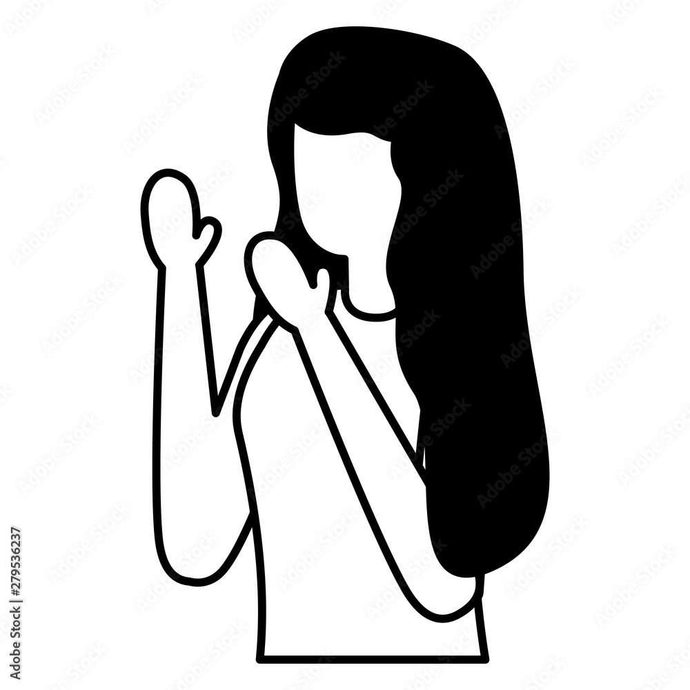 beautiful young woman avatar character beautiful young woman avatar character