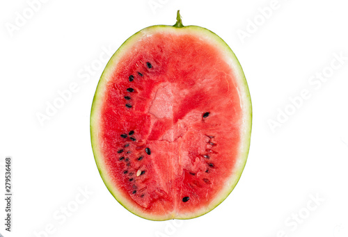 Watermelon isolated on white background.Copy space