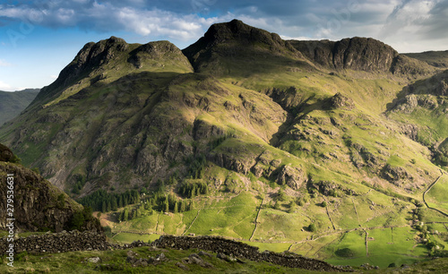The magnificent Langdale Pikes in the English Lake District