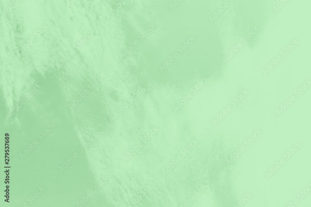 Trendy neo mint color sky background. Abstract green gradient