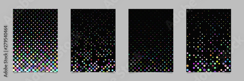 Geometric dot pattern background poster template sets