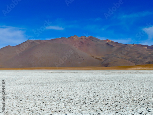 Beautiful Mountains Landscape with sky and clouds in Bolivia