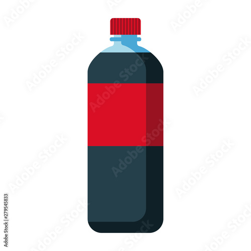 coke bottle dark water red label vector