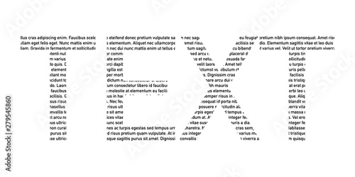 word text on lorem ipsum background vector