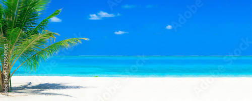 tropical beach in Maldives. sea landscape