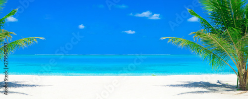 Fototapeta Naklejka Na Ścianę i Meble -  tropical beach in Maldives. sea landscape
