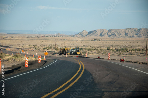 Road works in south west America