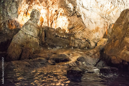 Natural Grotta dello Smeraldo on Amalfi coast