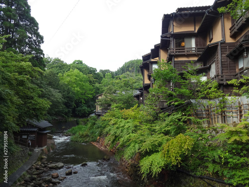 黒川温泉の風景（熊本県南小国町）,kurokawa onsen,minamioguni town,kumamoto pref,japan photo