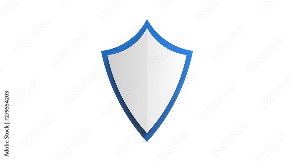 Shield For Safe 3D Rendering Object Shield For Safe 3D Rendering Object