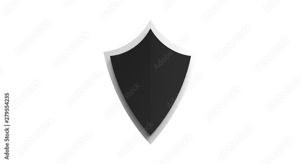 Shield For Safe 3D Rendering Object Shield For Safe 3D Rendering Object