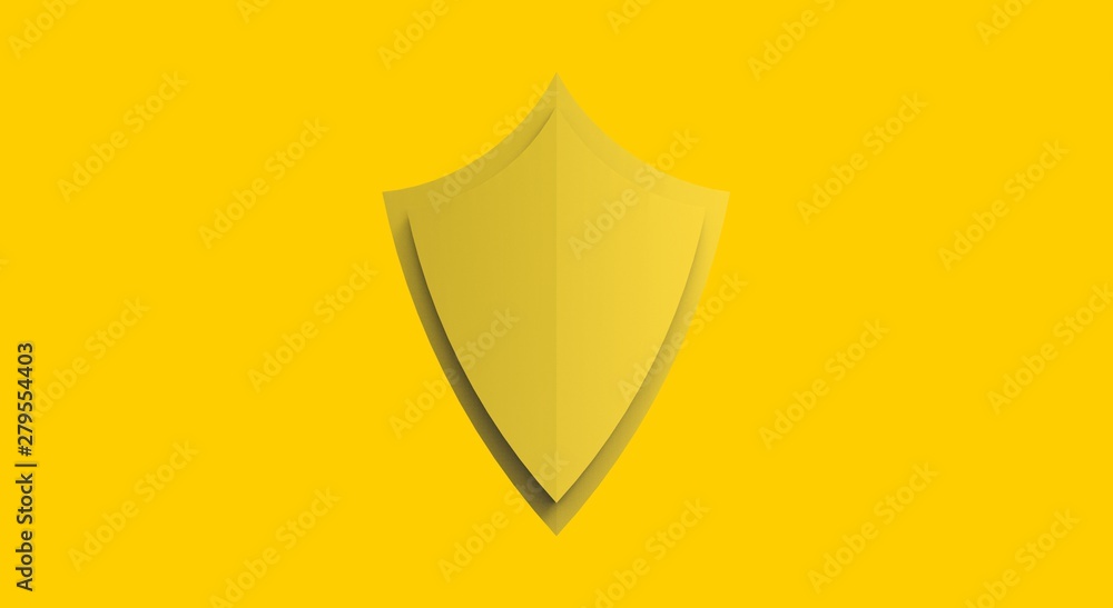 Shield For Safe 3D Rendering Object Shield For Safe 3D Rendering Object